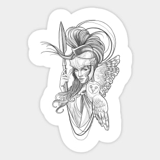 Athena goddess Sticker
